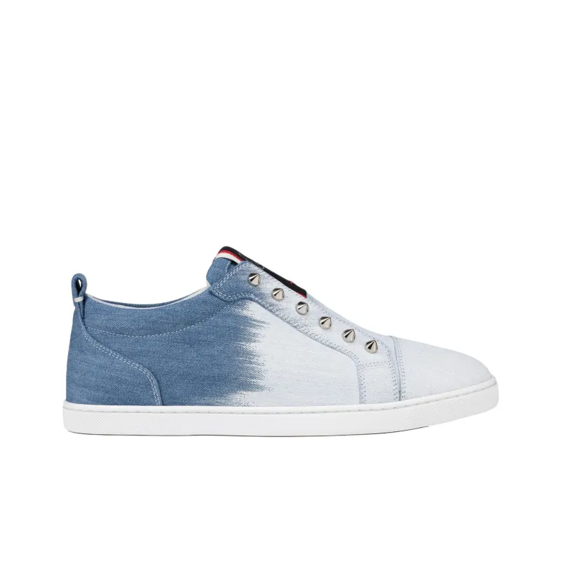 CL LUBOTING F.A.V Fique A Vontade Low-Top Skateboard Shoes Men's Gradient Blue-1