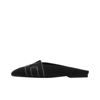 HERMES Roxane Stylish Sandals Women's Black