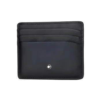 MONTBLANC Meisterstuck Leather Card Holder Men's Navy