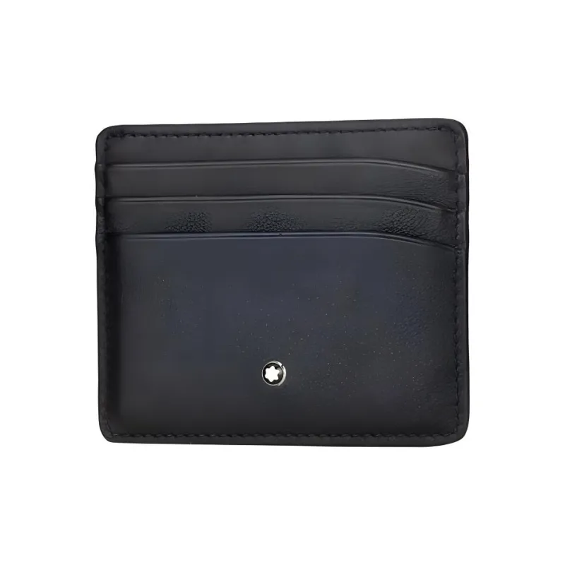 MONTBLANC Meisterstuck Leather Card Holder Men's Navy-0