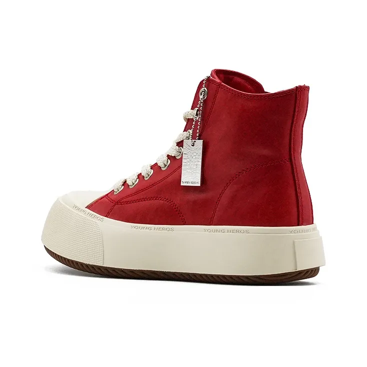 Little Sue Niche Design Fashion Trend Versatile Classic Canvas Shoes Wear-Resistant High-Top Casual Shoes Women's-8
