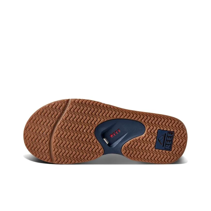 REEF Slip-Resistant Flip Flops Men's Blue Orange-4
