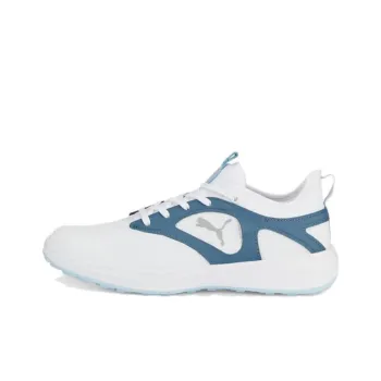 PUMA IGNITE Anti Slip Wear Resistant Low Top Golf Shoes Women's White Blue