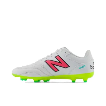 New Balance 442 V2 Pro HG Rubber Short Studs Slip Resistant Soccer Shoes Unisex White