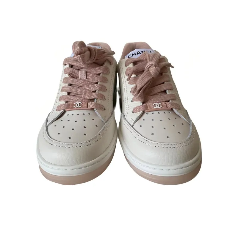 CHANEL 22P Collection Low Top Stylish Skateboarding Shoes Women's Pink White-3