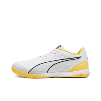 PUMA Anti Slip Wear Resistant Soccer Shoes Men's White Yellow