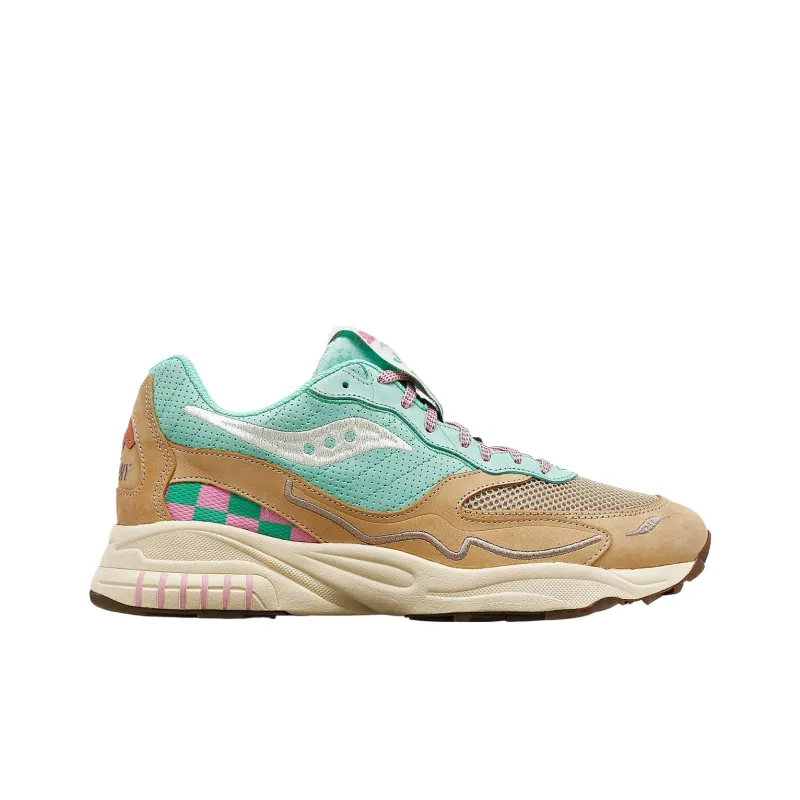 Saucony Slip Resistant Low Top Casual Shoes Unisex Brown Green-1