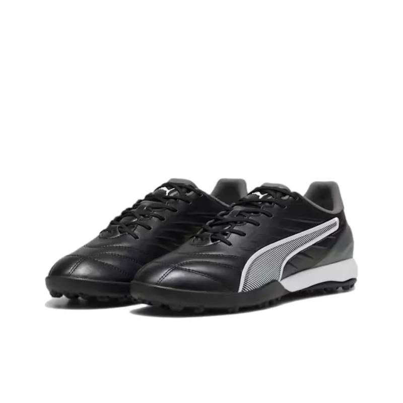 PUMA King Pro TT Rubber Broken Studs Anti Slip Wear Resistant Soccer Shoes Men's Black-2