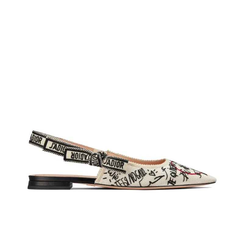 DIOR J'Adior Casual Single Shoes Women's Beige-1
