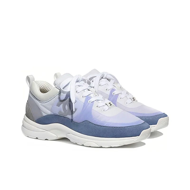 CHANEL Women's Suede Calfskin Sneaker 'Sky Blue' Women's-2