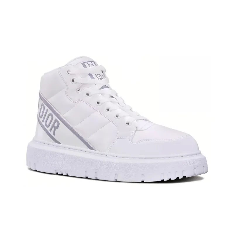 DIOR Women's D-Player 'Quilted Nylon - White Grey'-2
