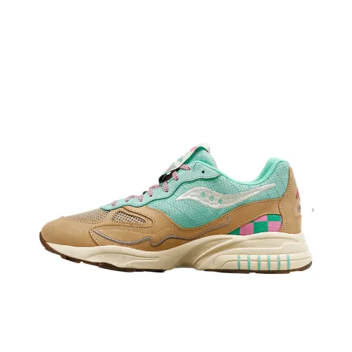 Saucony Casual Shoes Unisex Low-Top Cyan/Brown