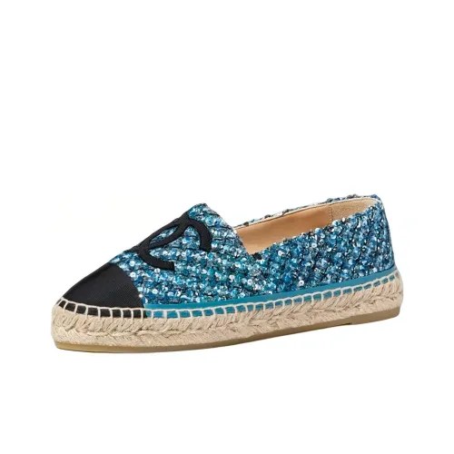 CHANEL Espadrilles Casual Shoes Women's Blue