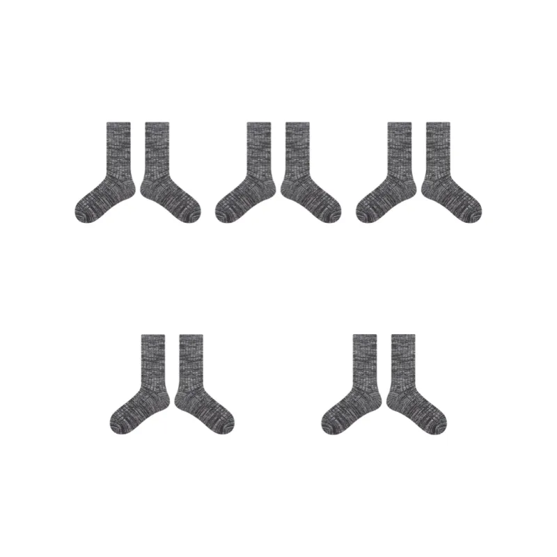 Vine Color Mid Calf Socks Women's 5 Pack-16