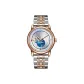 Rose Gold Case White Dial Steel Band