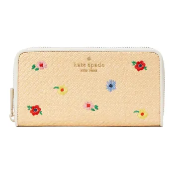 Kate Spade Staci PVC Wallet Large Size Women's Beige
