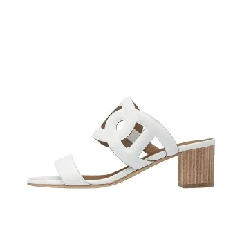 HERMES Bikini Stylish Sandals Women's White