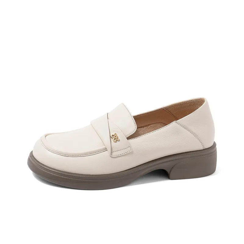 COMELY Loafers Women's Black/Light Brown/Ecru-1