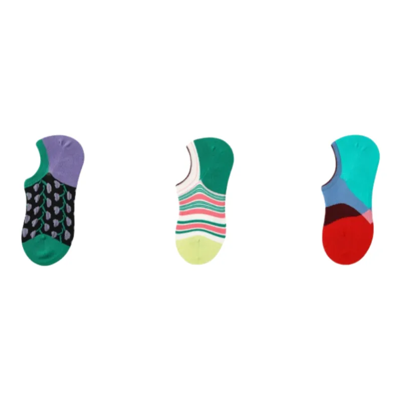 Vine Color No Show Socks Women's 3 Pack-4