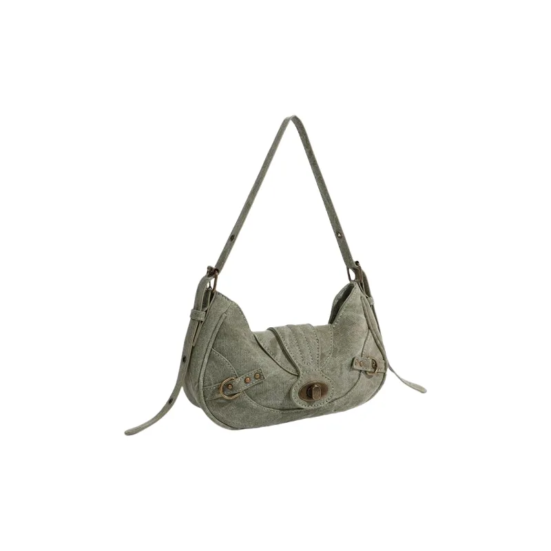 Carksky PU Shoulder Bag Regular Women's Army Green-1