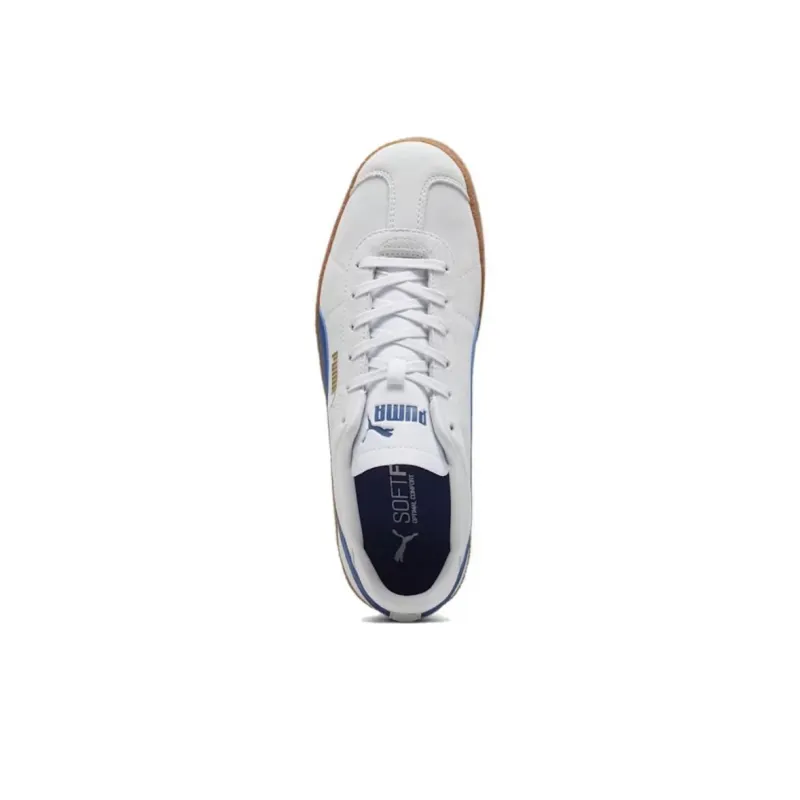 PUMA Club Anti Slip Wear Resistant Low Top Skateboard Shoes Unisex White Blue-3