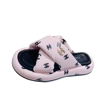 CHANEL Slide Slippers Women's Pink