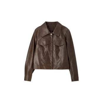 SENTUBILA Leather Jacket Women's