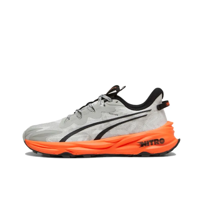 PUMA Fast Trac Nitro Anti Slip Wear Resistant Low Top Trail Running Shoes Men's Gray-0