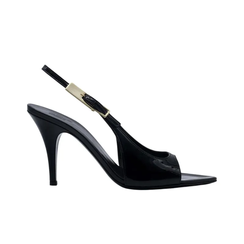 GIA BORGHINI Maureen Strap Sandals 8.5cm Women's Black-1