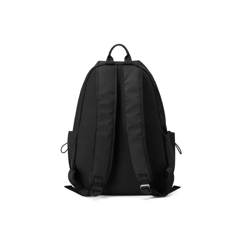 ST&SAT Fabric With Synthetic Leather Travel Backpack Regular Unisex Black/White-1