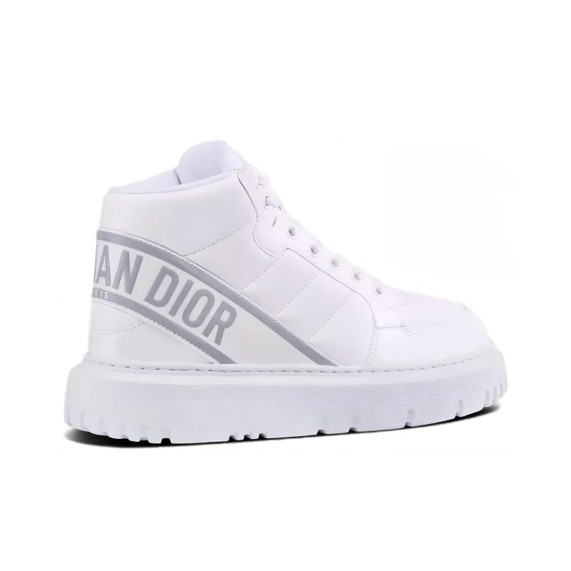 DIOR Women's D-Player 'Quilted Nylon - White Grey'-3
