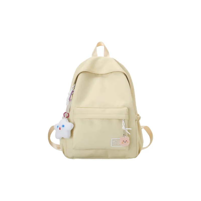 Parker Bear Nylon Backpack Regular Unisex Orange/White/Neon Green/Light Yellow/Black/Blue-21