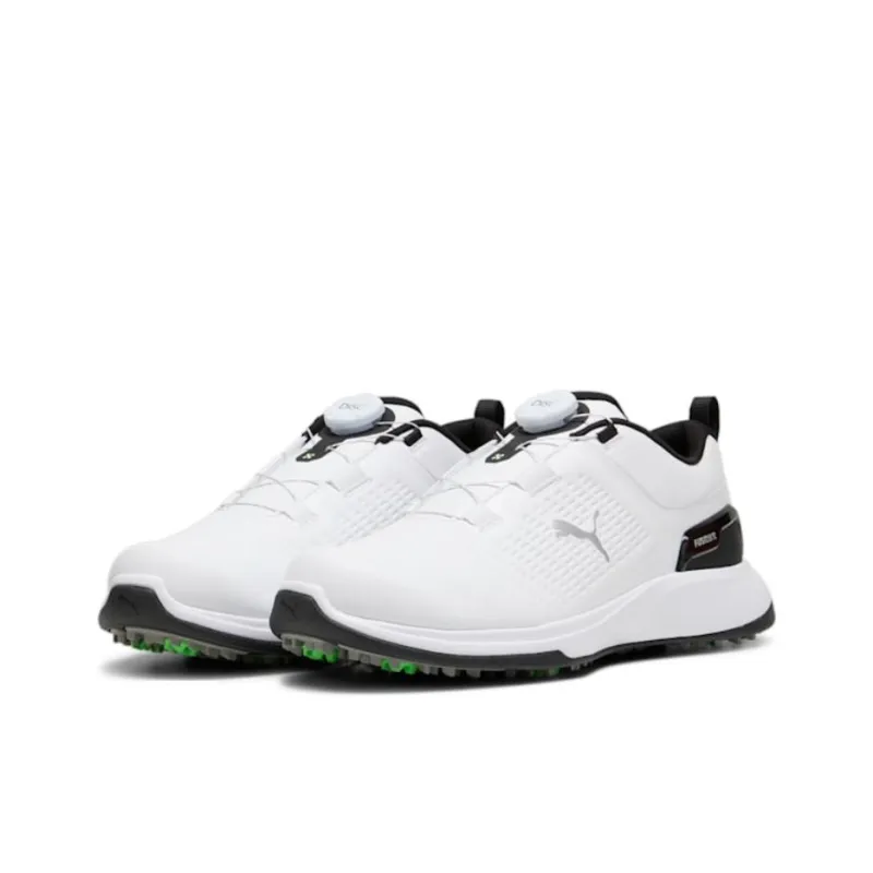 PUMA Grip Fusion Fle Abrasion Resistant Low Top Golf Shoes Men's White Black-2