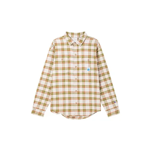 Champion Shirts Unisex Green Plaid