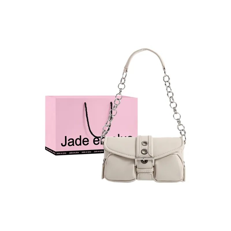 Jade En Plus PU Handbag Crossbody Shoulder Bag Regular Women's Black/White-8