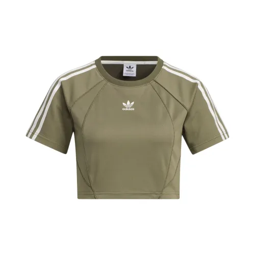 Adidas Originals BABY TEE T-Shirts Women's Rock Olive Green