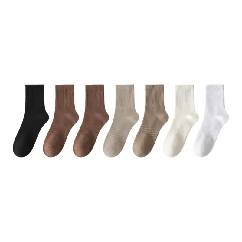 MIIOW Mid Calf Socks Men's 7 Pack-9
