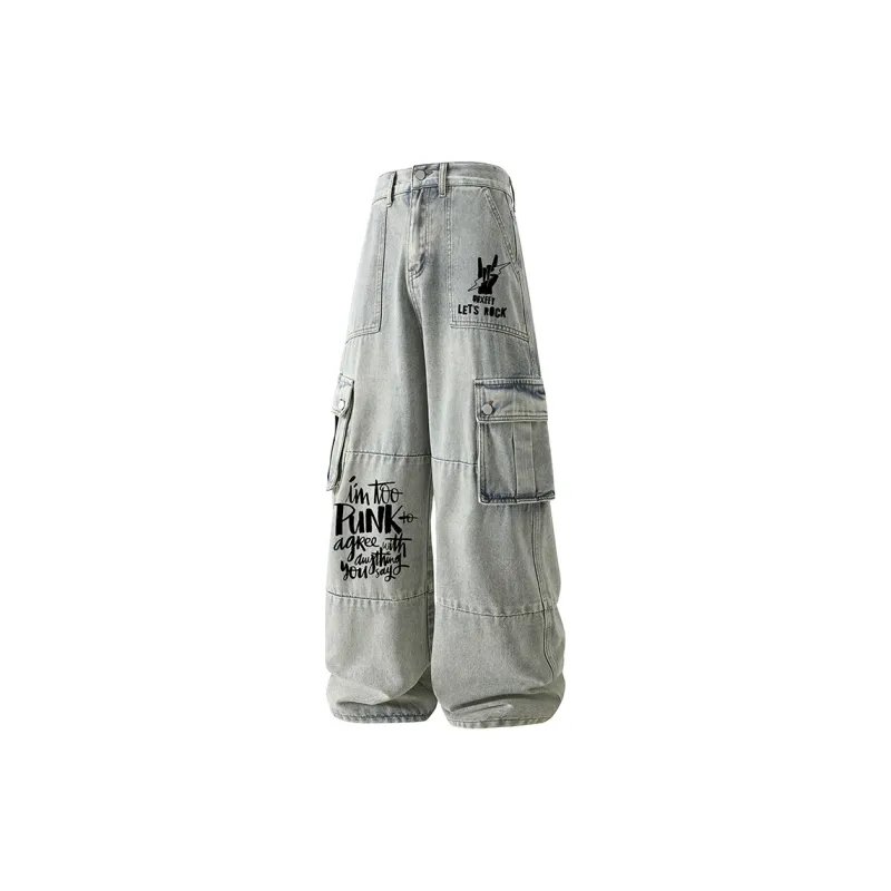 Qnxeey Jeans Unisex-8
