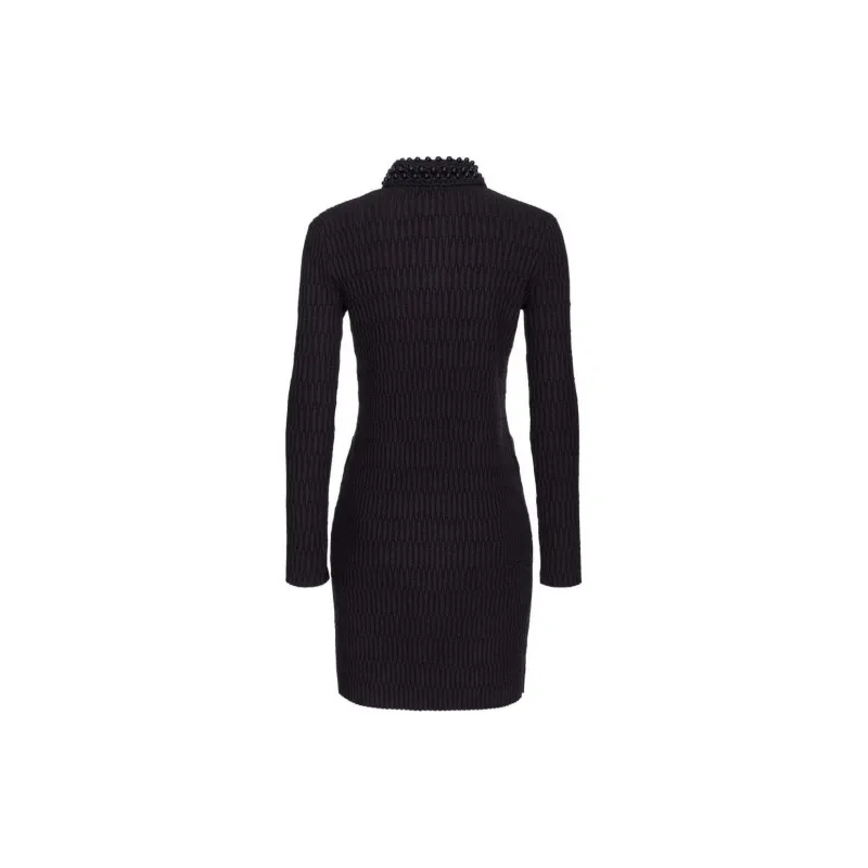 PINKO Embellished Geometric Knitted Midi Dress-1
