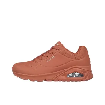 Skechers Uno Anti-Slip Wear-Resistant Low-Top Casual Shoes Women's Orange Red