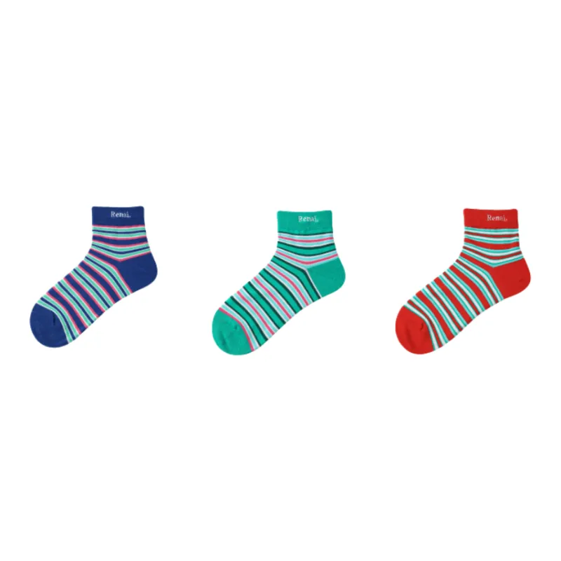 Vine Color Ankle Socks Women's 3 Pack-15