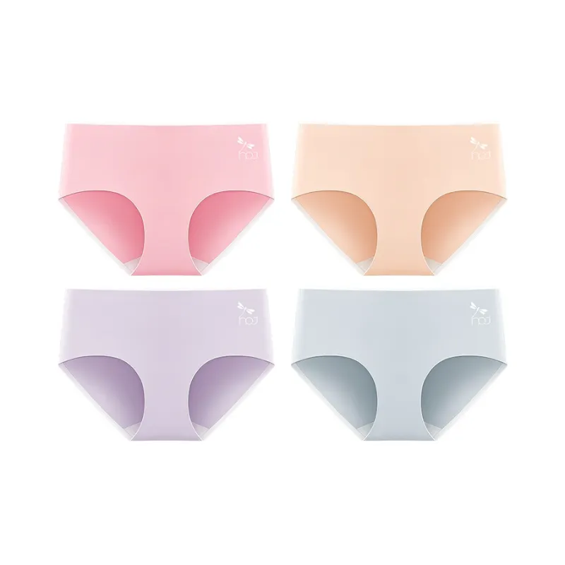RED DRAGONFLY 60S Combed Cotton Seamless Underpants Women's Gift Box Set Of 4-6