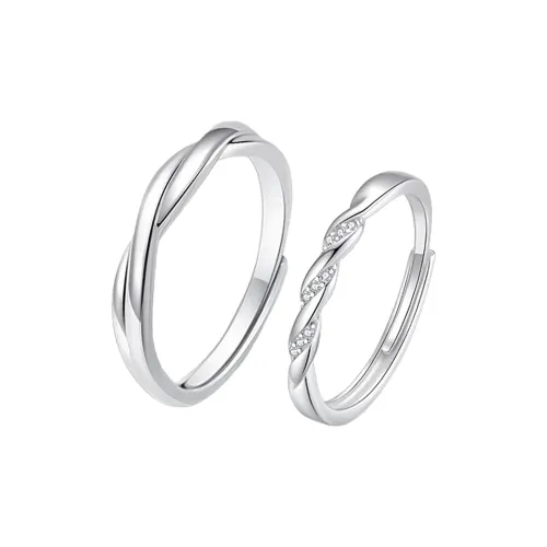 MAGICPOLE Zircon Rings Unisex Silver