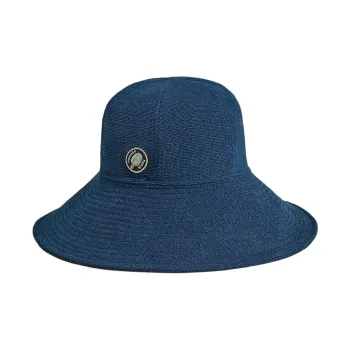 HERMES Cotton Bucket Hats Women's Blue