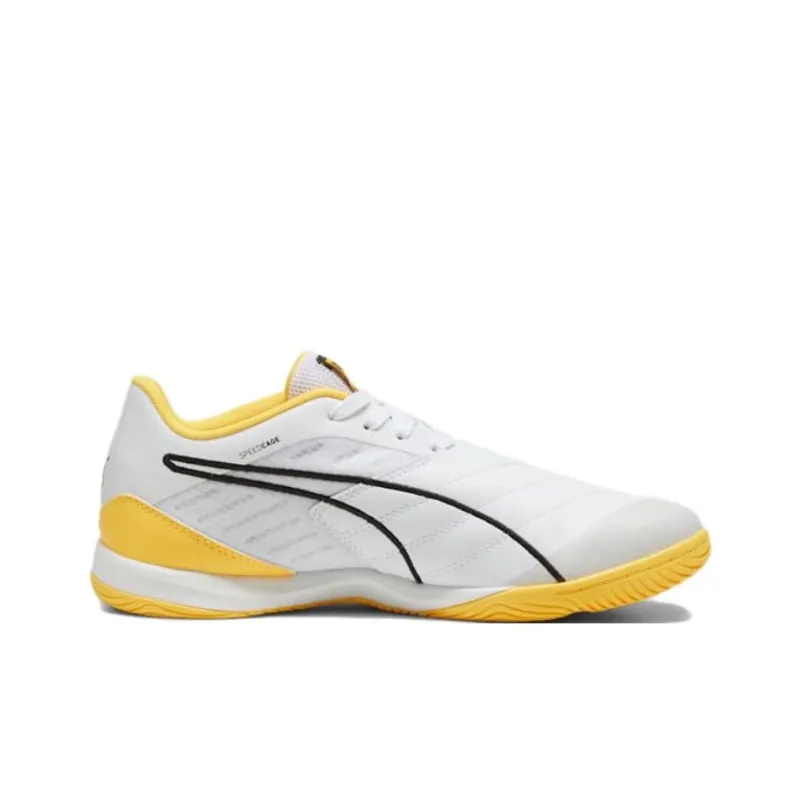 PUMA Anti Slip Wear Resistant Soccer Shoes Men's White Yellow-1