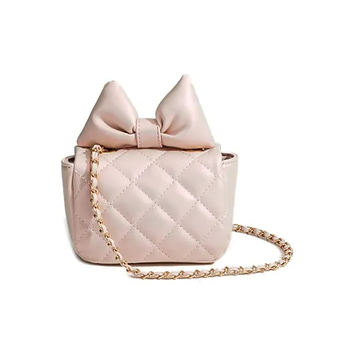 HAWA PU Chanel Inspired Diamond Pattern Mini Crossbody Bag Regular Women's Pink/Blue/White-3