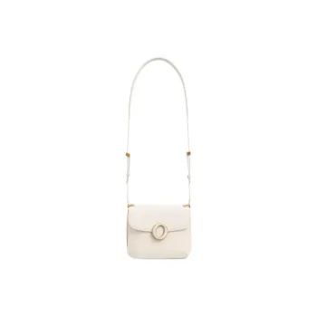 BOB ORE BLUE COLLECTION Cow Leather Box Bag Crossbody Bag Shoulder Bag Medium Size Women's Ecru