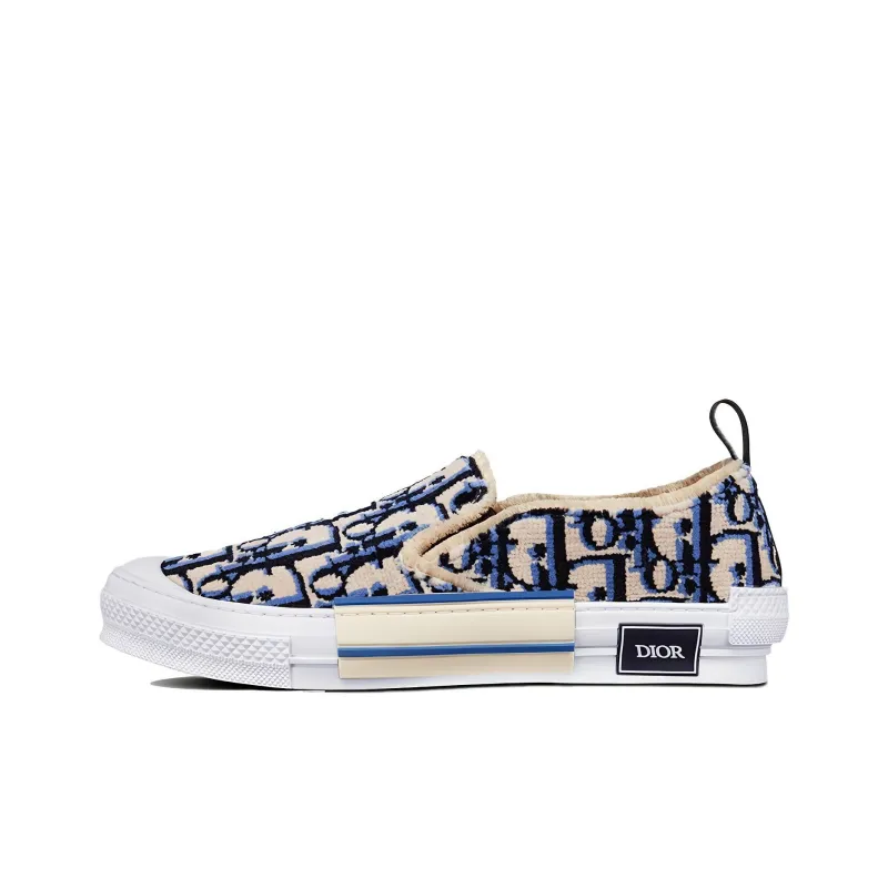 DIOR B23 Slip On Blue Tapestry-0