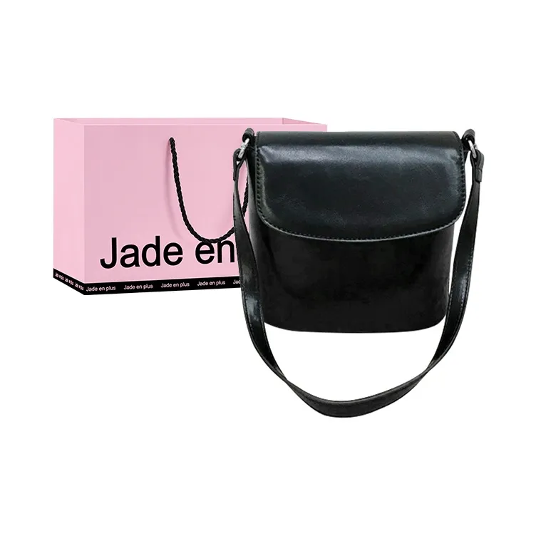 Jade En Plus Fashion Trend PU Bucket Bags Shoulder Bag Crossbody Bag Regular Women's Red/Beige/Black-0