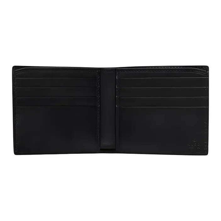GUCCI Leather Wallet Men's Black-2